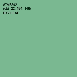 #7AB892 - Bay Leaf Color Image